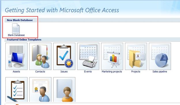 Open your MS Access 2007
